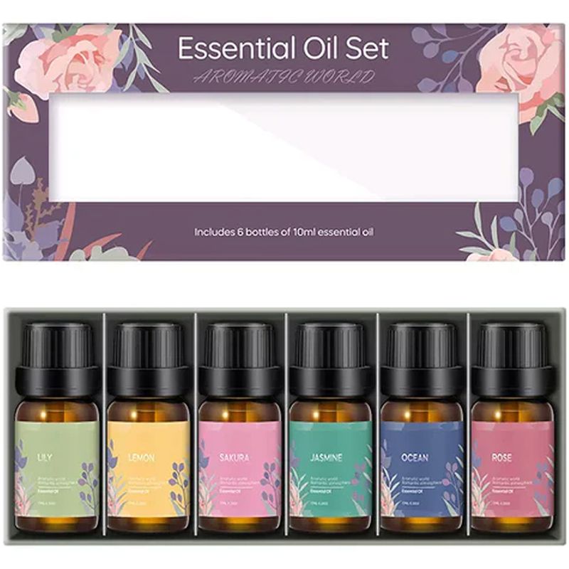 Essential Oil Set Aromatic World - A set of aromatic water-soluble oils (6 * 10 ml)