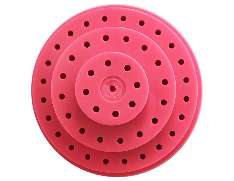 Stand for cutters (nozzles) with a cover (48 holes) large, bright pink