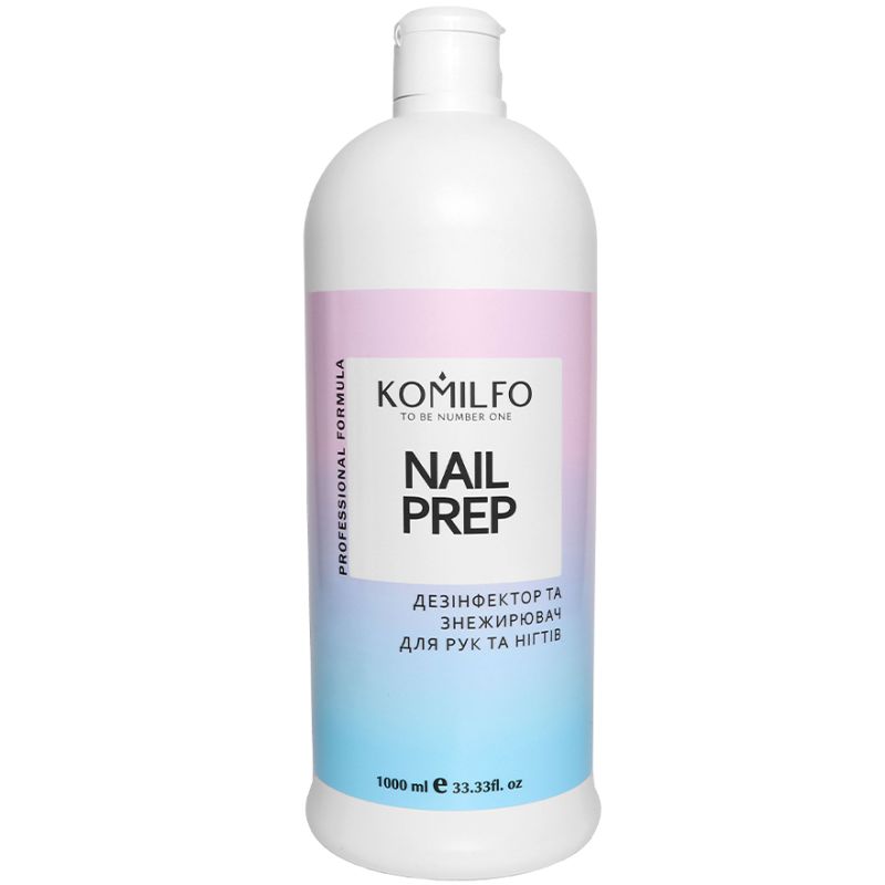 Komilfo Nail Prep - disinfectant and degreaser for nails, 1000 ml