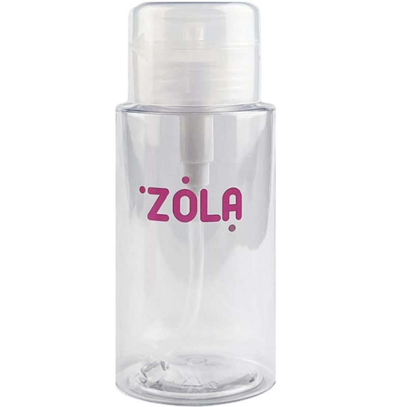 ZOLA Plastic container for liquid with a dispenser pump (Transparent)
