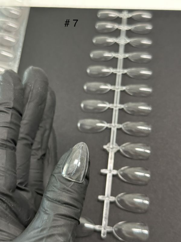 Nailapex Gel tipsi Migdal without contact area, №7, 504 pcs