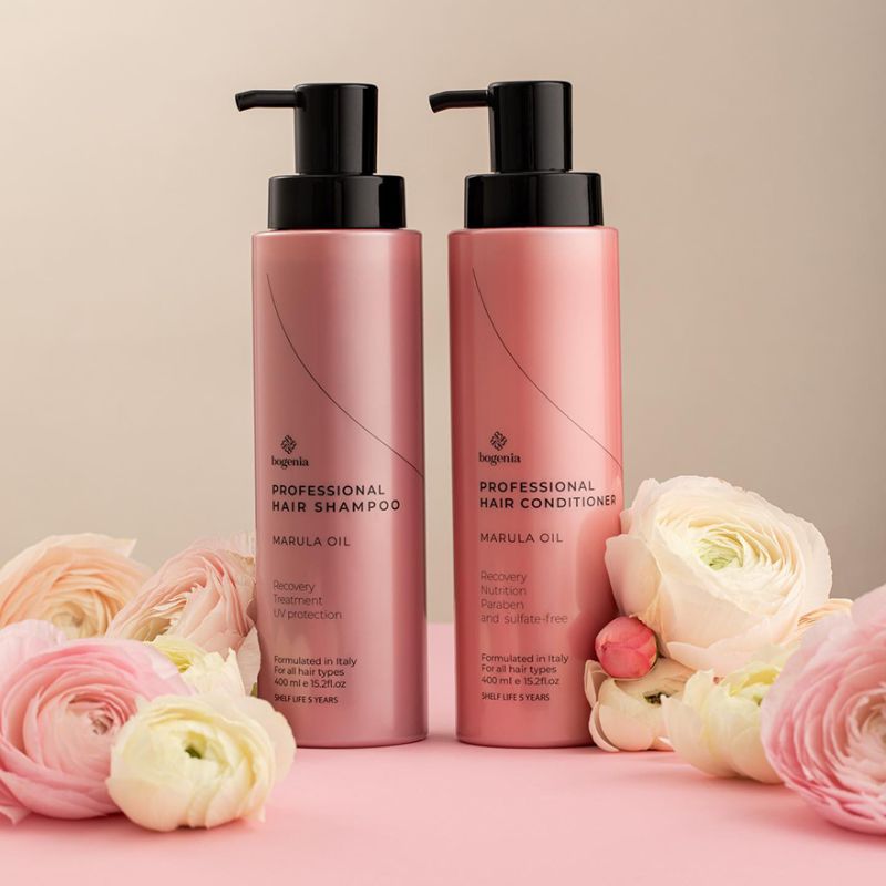 BOGENIA Marula Oil Professional Hair Shampoo, 400 ml