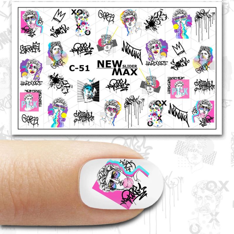 NewMax Слайдер-дизайн NM Color C-51(мужские лица, арт)