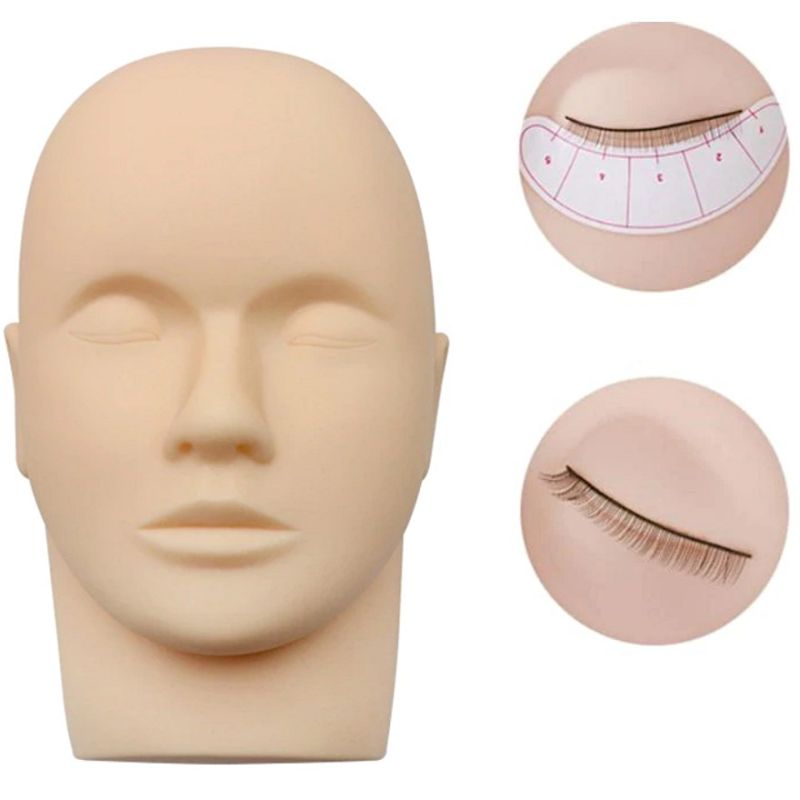 Mannequin head for hair extensions