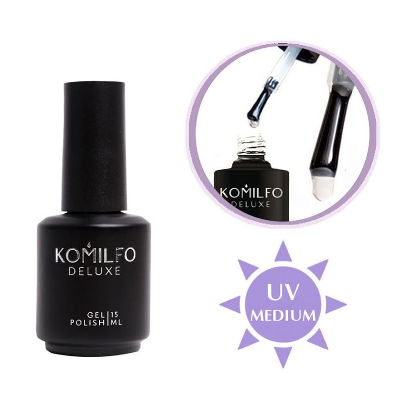 Komilfo Expert Top - a universal top for gel polish without LSH with a moderate UV filter, 15 ml