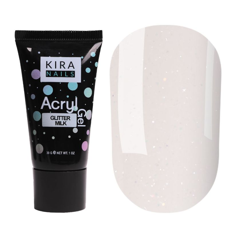 Kira Nails Acryl Gel Glitter Milk, 30 g