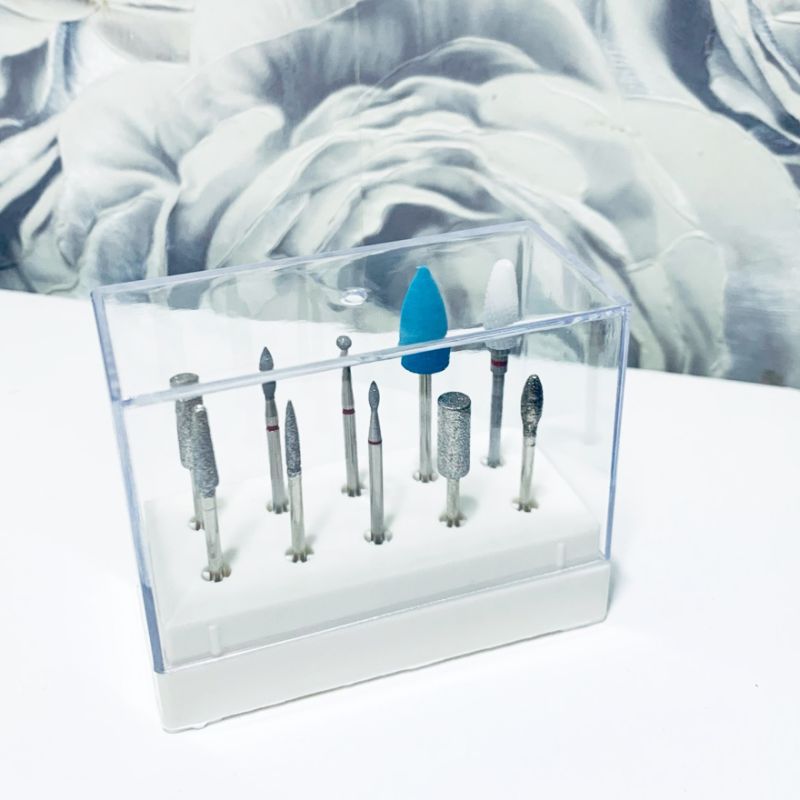Box for cutters with a lid for 10 pcs, white