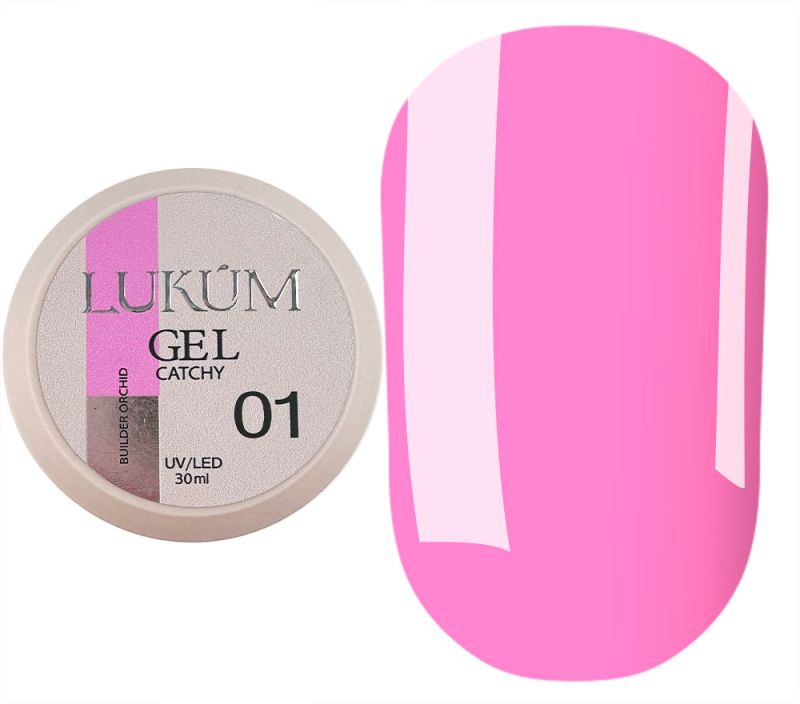 Lukum Гель для ногтей Builder Gel Catchy №01 (Orchid), 30 мл