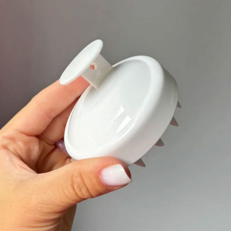 Massage silicone scalp brush, lilac