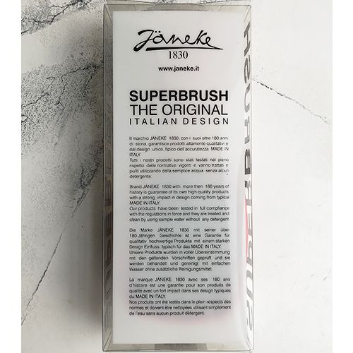 Janeke Superbrush Hair Comb Red & Black