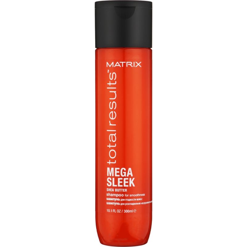 Matrix Total Results Mega Sleek Shampoo - shampoo with Shea butter for smooth hair, 300 ml