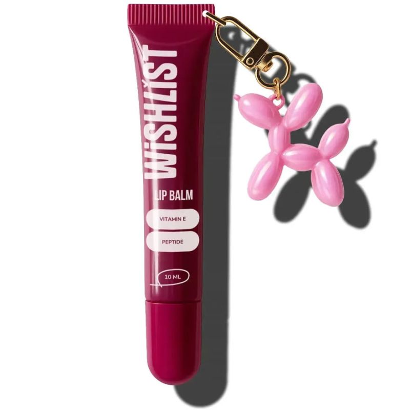 WISHLIST Бальзам-блиск для губ Lip Gloss Balm - Ruby Nectar + Іграшка-брелок, 10 мл