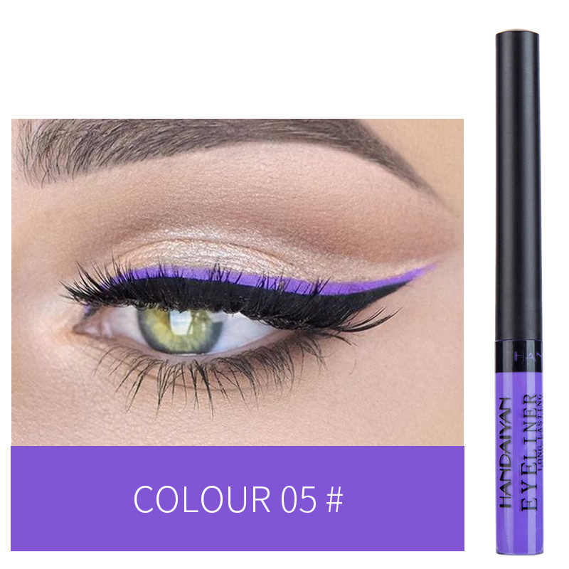 HANDAIYAN Matte Liquid Eyeliner №05 (фиолетовый) - Жидкая подводка для глаз, 2 г