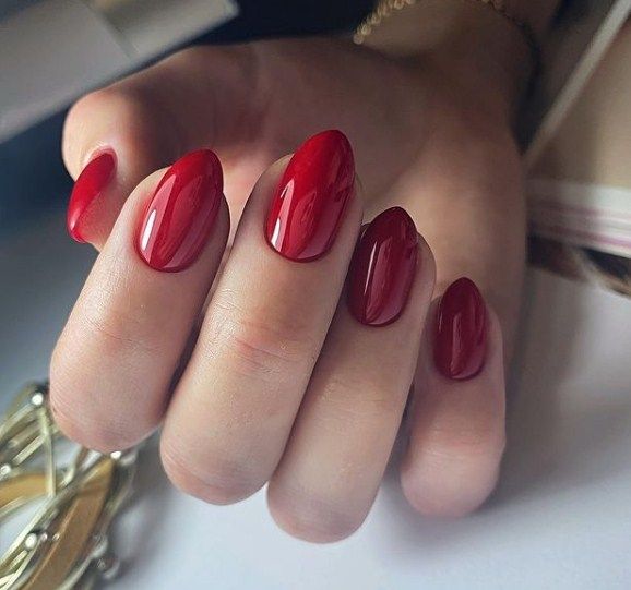 NUB 089 Dark Love gel varnish (dark red, enamel), 8 ml