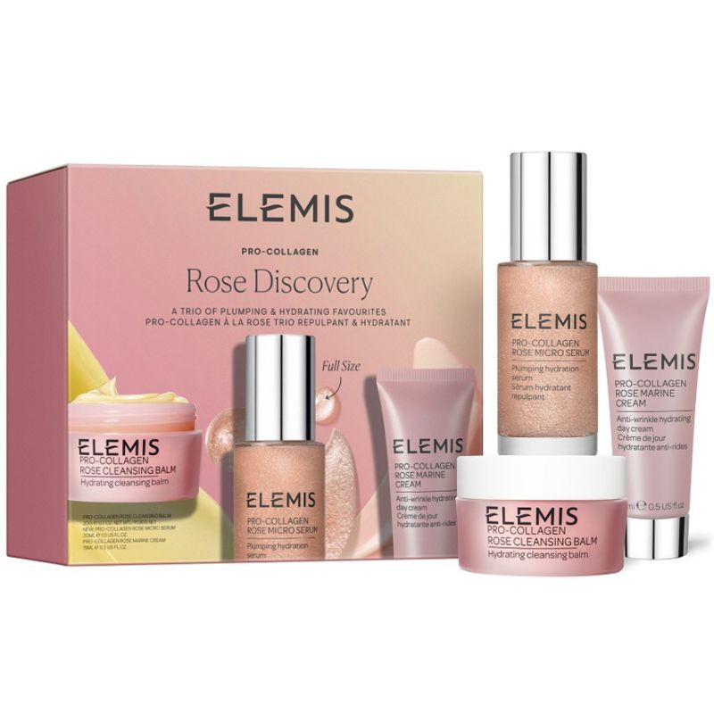 УЦІНКА до 10.2026 ELEMIS Набір тріо фаворитів для наповнення та зволоження шкіри з трояндою All About Rose Discovery