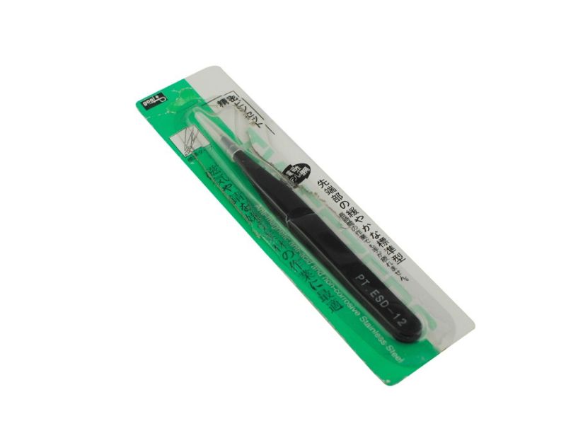 Пинцет для наращивания ресниц PT. ESD-12 прямой