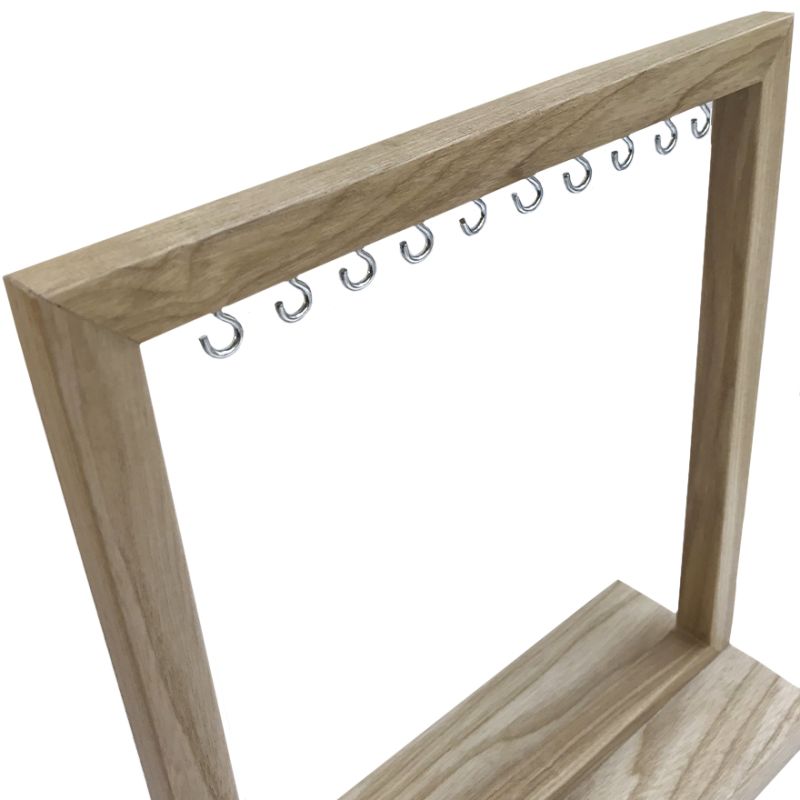Stand for types, unbranded, wood (beige)