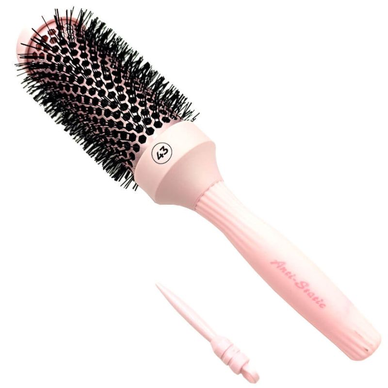 Olivia Garden - PRO THERMAL Anti-static Pastel Pink, брашинг продувной 43 мм