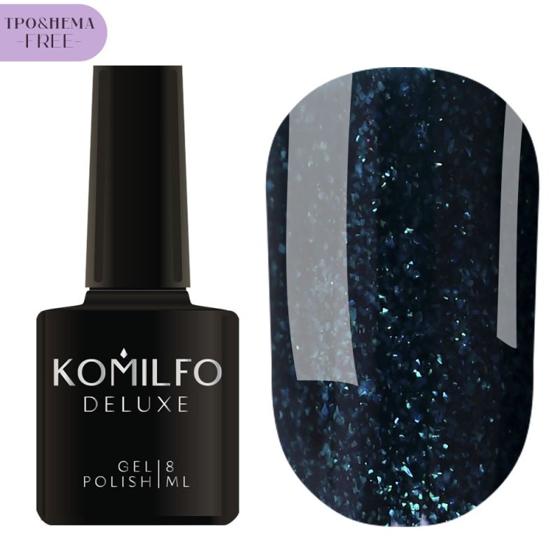 Gel varnish Komilfo DeLuxe Termo C003 (light brown, when heated - bright light green), 8 ml