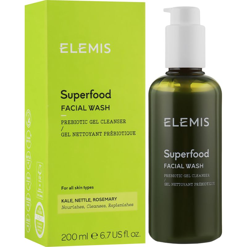 ELEMIS Очиститель лица суперфуд Веган Superfood Facial Wash, 200 мл