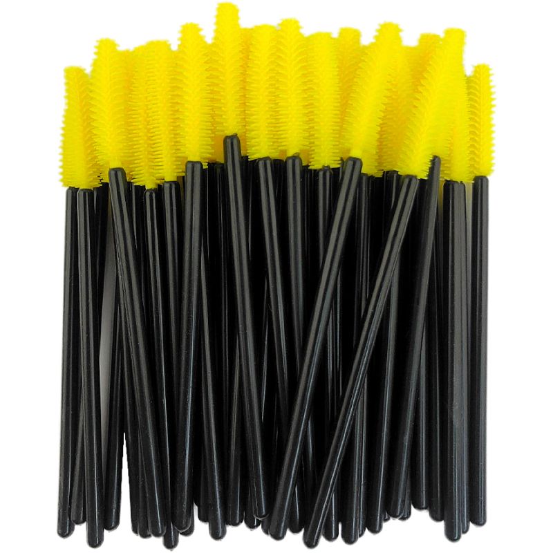 silicone - 50 pcs - yellow on black base