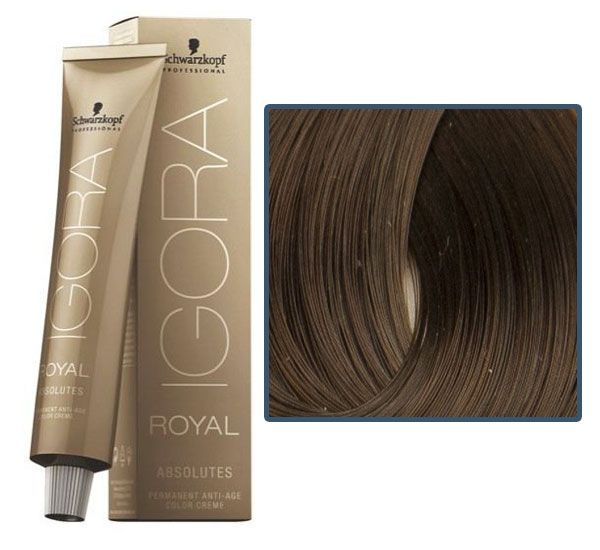 УЦЕНКА до 05.2026 Schwarzkopf IGORA Royal Absolutes Профессиональная краска для волос 6-60 темно-русый шоколадный натуральный, 60 мл
