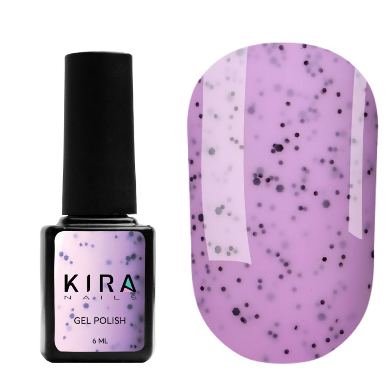 Kira Nails gel polish Chia Pudding No. 006 Blueberry (with crumbs), 6 ml