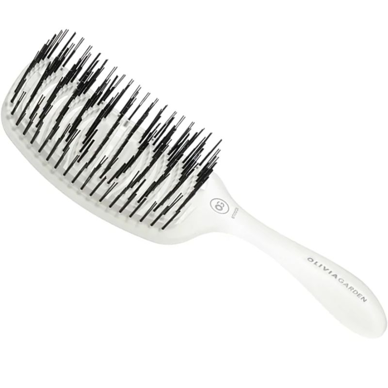Olivia Garden Essential Care Flex Fine Hair Bristles Ice White