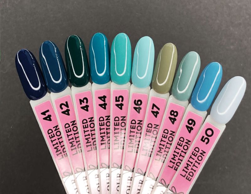 Гель-лак Couture Colour LE 48 (серо-голубой, эмаль), 9 мл