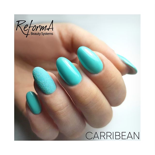Гель-лак Reforma, Carribean (бирюзовый, эмаль), 10 мл