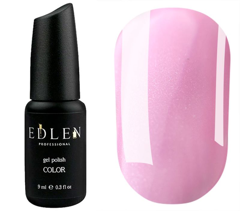 Edlen Gel nail polish 008 (light strawberry pink, microglitter), 9 ml