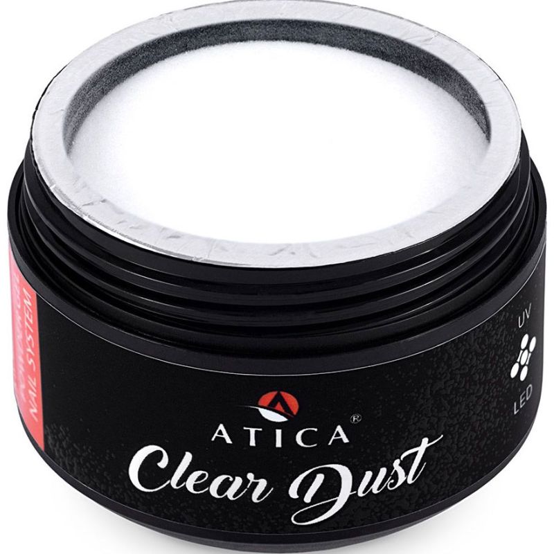Atica Гель-пудра для ногтей Clear Dust Power Gel, 30 г