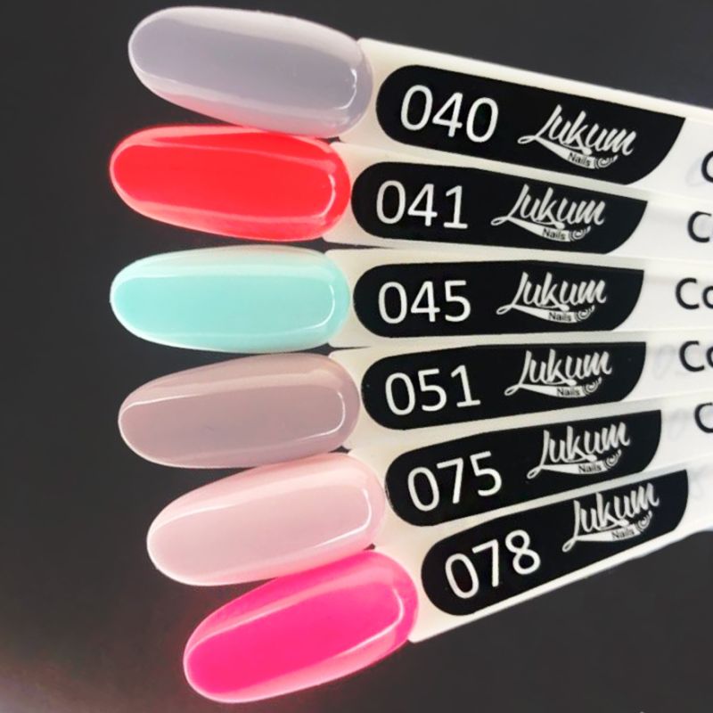 Гель-лак Lukum № 041 (ярко-коралловый, неоновый), 10 мл