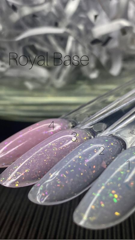 SAGA professional ROYAL BASE 4 (milky peach with flakes), 9 ml