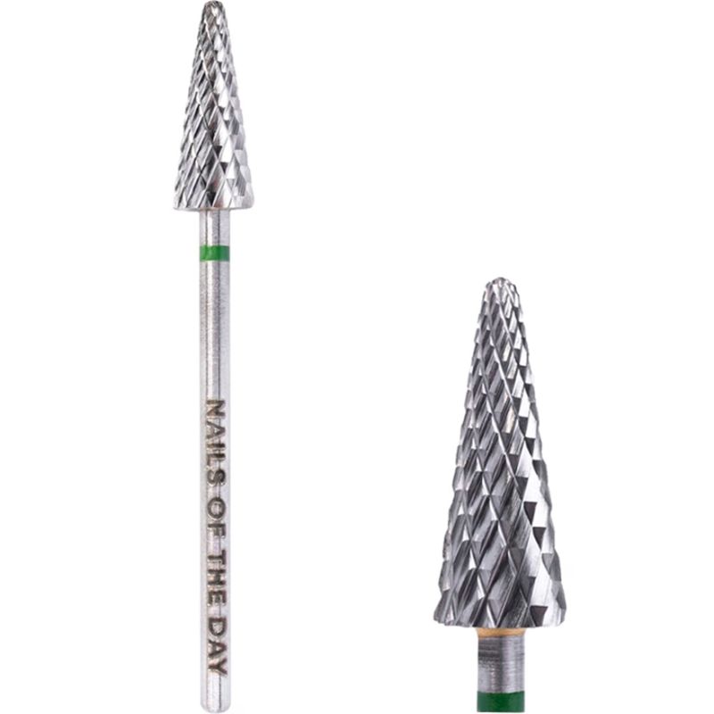 Nails Of The Day cutter carbide cone 6*17 mm, green