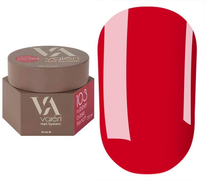 Valeri База для нігтів Rubber Base French №103, 30 мл