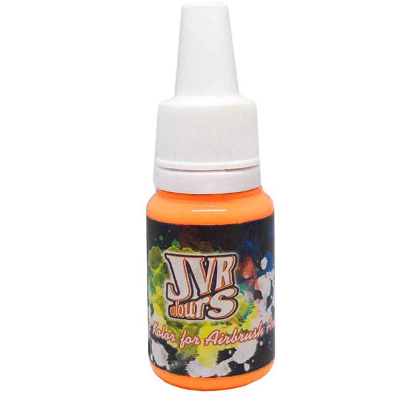 Airbrush paint JVR Revolution Kolor, Orange Fluo No. 402, 10 ml