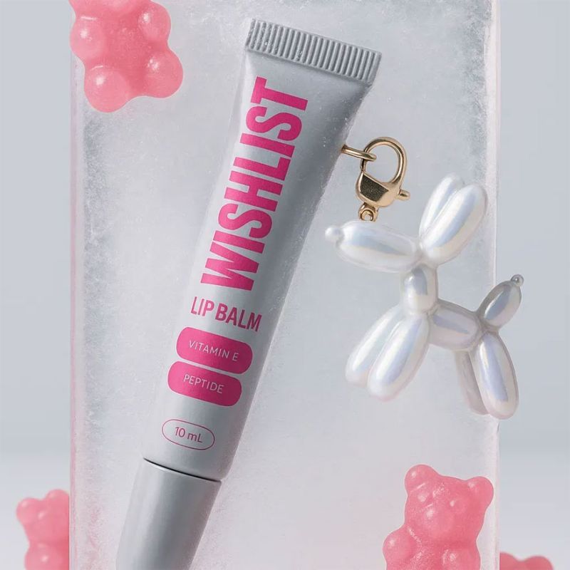 WISHLIST Бальзам-блиск для губ Lip Gloss Balm - Crystal Sorbet + Іграшка-брелок, 10 мл
