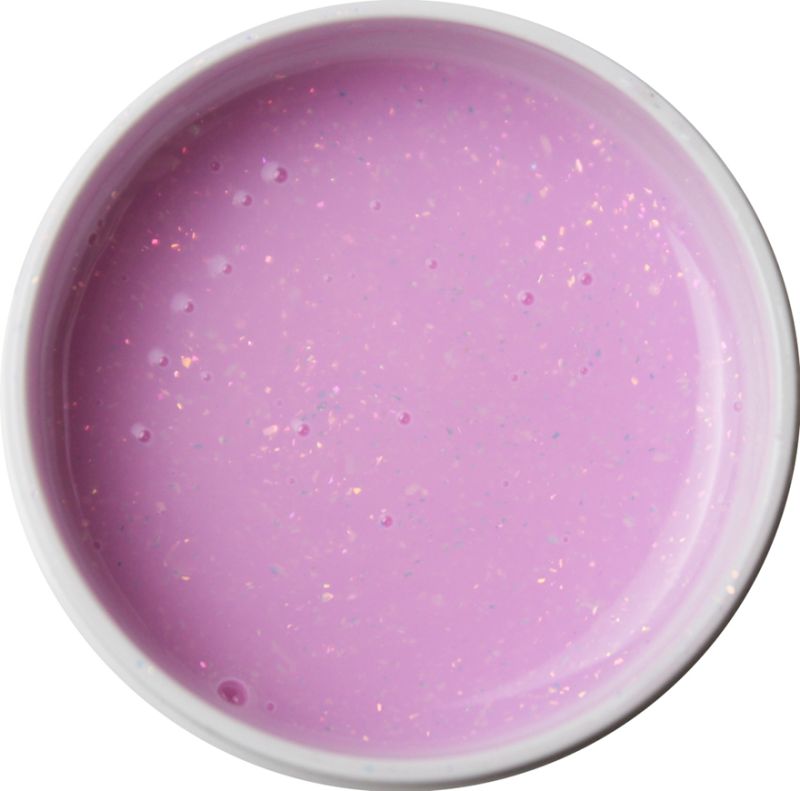NailApex Gel without sawdust COMFORT GEL No. 13 (pink with flakes), 30 ml
