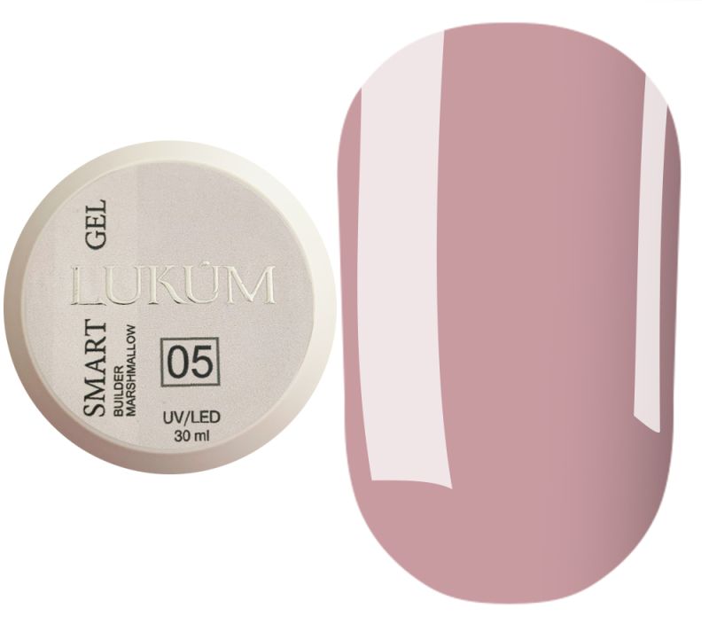 Lukum Гель для ногтей Smart Gel №05 (Marshmallow), 30 мл