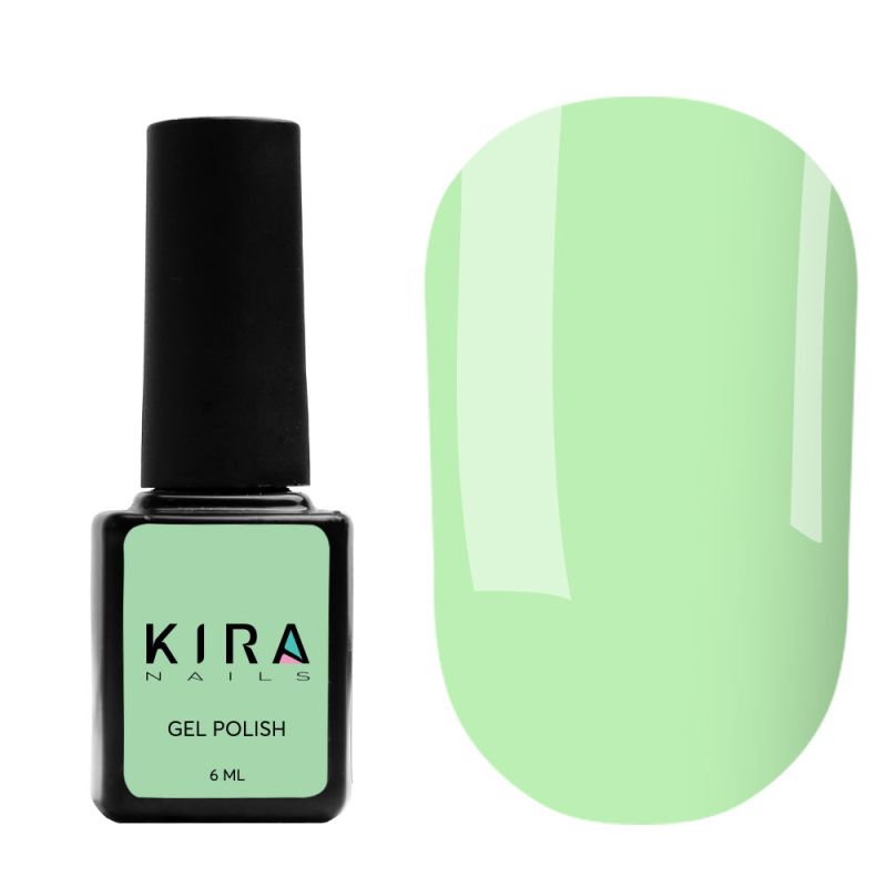 Kira Nails gel-varnish No. 186 (mint shake, enamel), 6 ml