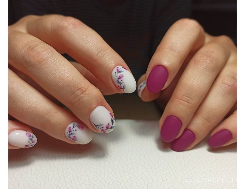 FOX gel polish No. 402 (rich purple fuchsia, enamel), 7 ml