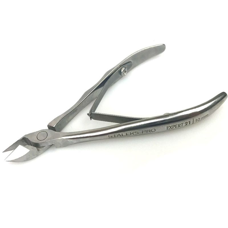 Кусачки профессиональные для кожи STALEKS PRO EXPERT 21 10 мм (NE-21-10)