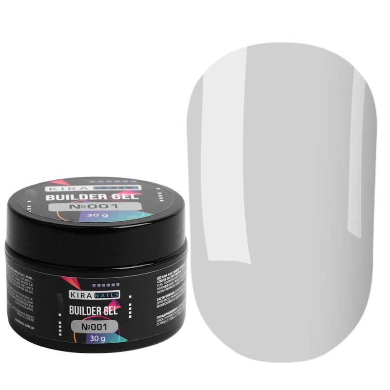 Kira Nails Builder Gel 001, 30 г
