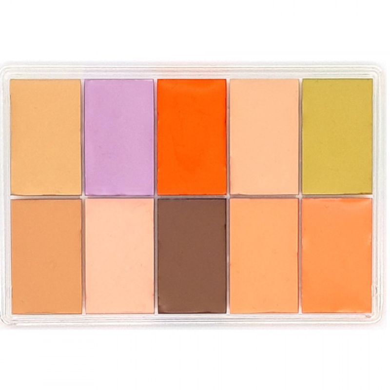 Maqpro Fard Crème Compact tone 10 colors - AB03, 15 ml