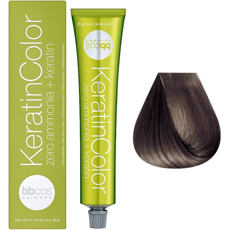Bbcos Keratin Color Cream-farba for hair 6/1 blond dark blond, 100 ml