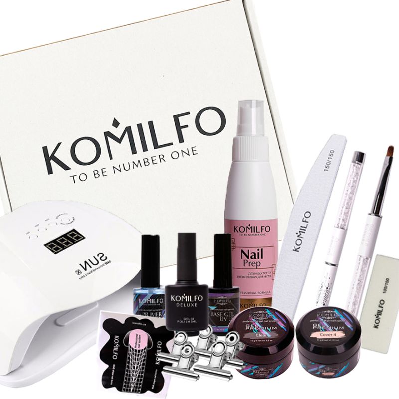 with lamp with Komilfo No Wipe UV Top