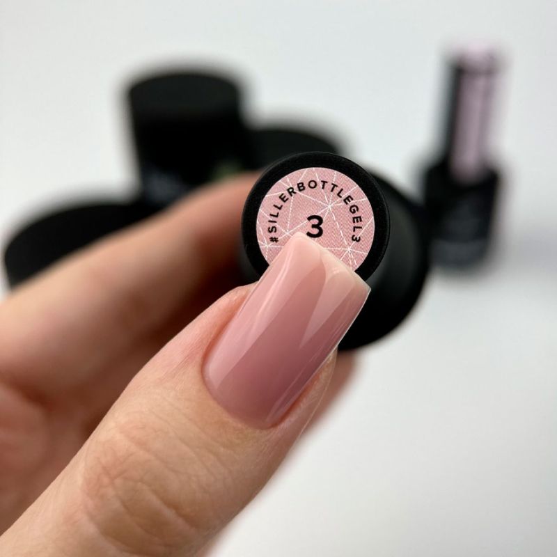 Siller Гель для нігтів Bottle Gel №03 (персиково-рожевий), 15 мл