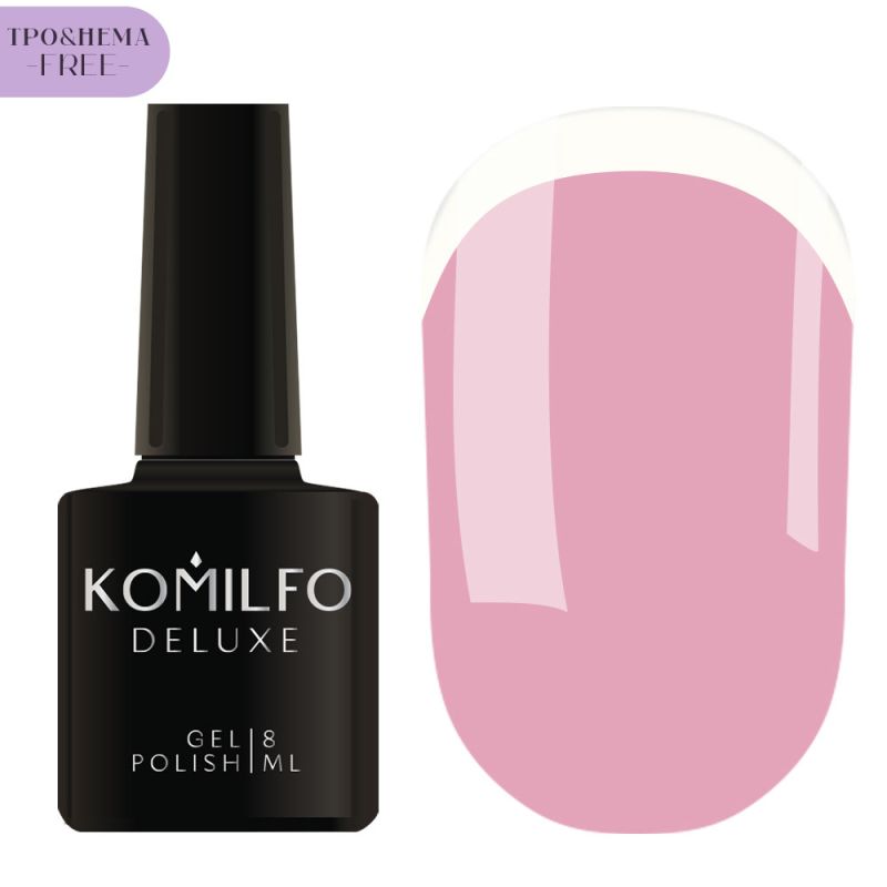 Gel varnish Komilfo DeLuxe Termo C003 (light brown, when heated - bright light green), 8 ml