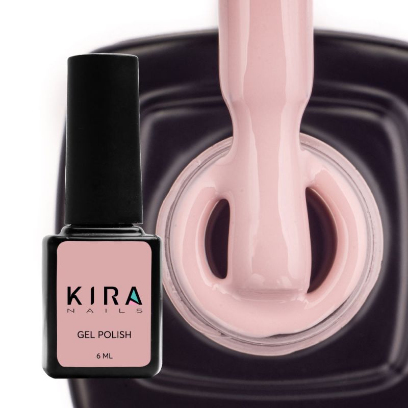 Гель-лак Kira Nails №046 (світлий бежево-рожевий, емаль), 6 мл